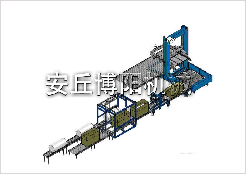 桶裝物料包裝碼垛生產(chǎn)線